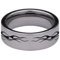 thumbnail image 4 of Flaming Skull Tungsten Carbide Ring, 4 of 9