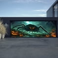 thumbnail image 4 of Halloween Garage Banner Combining Exquisite Design With Durable Materials Helps You Create An Excellent Holiday Photo Background! Table for Parties Bulk Open Flag with Pole And Mount Flag Clips for, 4 of 4