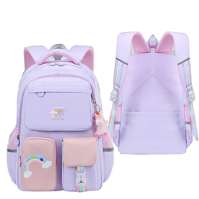 Girls Classic Backpack Unicorn Design Cute