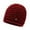 Brick Red, variant on Winter Thick Soft Yarn Knitted Hat with Rhinestone - Warm Thermal for Autumn/Winter, Stylish Headwear for Cold Weather Outdoor Activities,Size:One Size