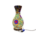 thumbnail image 2 of USB Glass Vase LED Night Light 13.77In Mediterranean Geometric Pattern 2 In 1 Vase Ambient Lamp 3 Level Dimming Flicker Light for Bedroom Bedside Living Room Homestay Housewarming Holiday Gift Decor, 2 of 6
