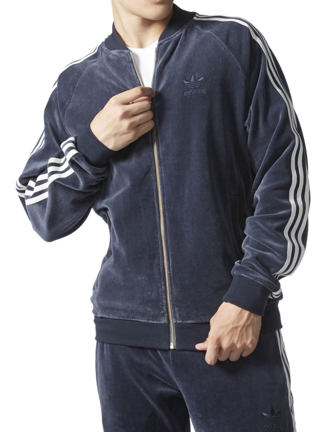 beetje Bloesem over het algemeen Adidas Men's Originals Velour Superstar Jacket AY9222 - Walmart.com