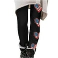 thumbnail image 3 of Black*Friday Clearance under $5 GaThRRgYP Womens American Flag Print Pattern Leggings,Womens Pantsunder $10 2025 Womens Fashion Independence Day Print Leggings with Yoga Sport Elastic Pants Black M, 3 of 5