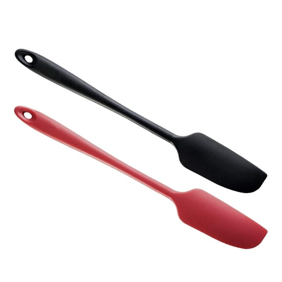 2 Pcs Non Stick Spatula Kitchen Gadget Silicone Cake Decorating Scraper Baking Spreader Tool Multifunction Cream