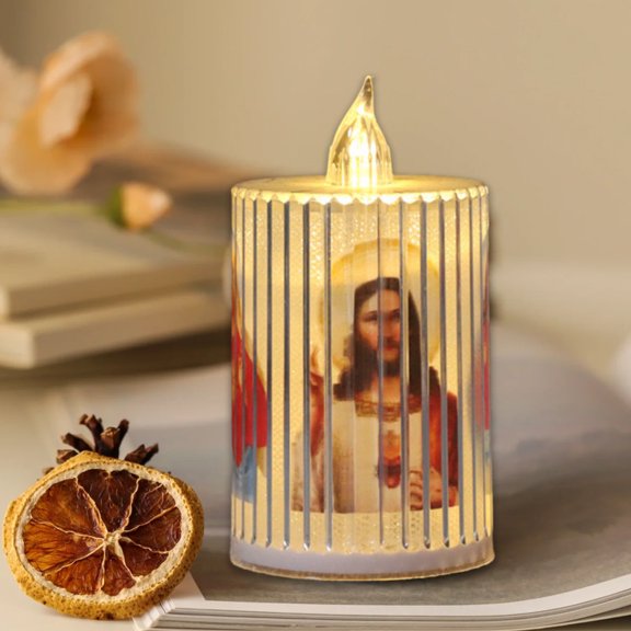 Nrmvnmi LED flameless Candles (D:2.5" x H:7"), LED Clearance Pillar Candle Battery Operated, Batteries included,Realistic Fake Electronic Candles for Halloween Bedroom Birthday Wedding Decorations