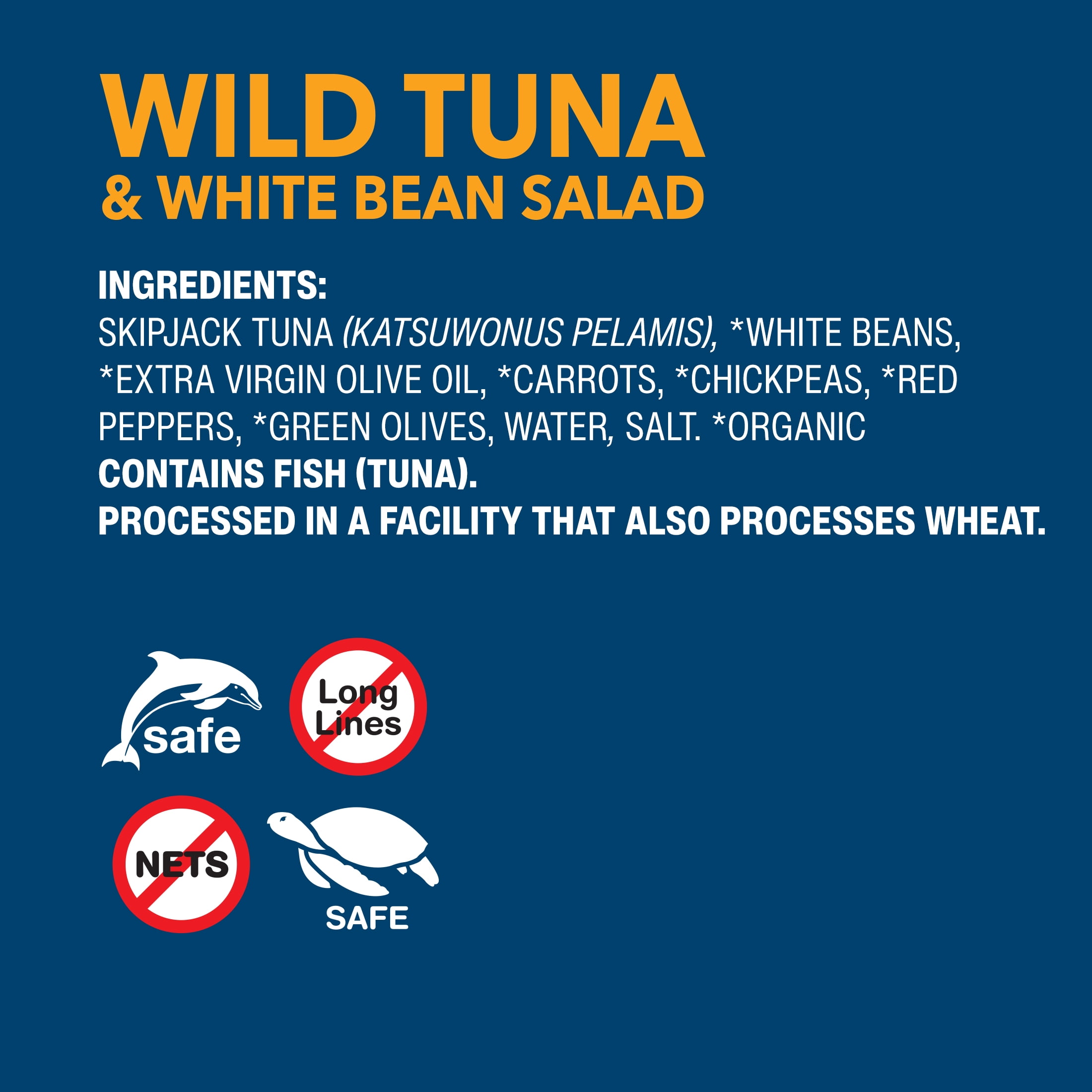 (4 pack) Wild Planet Wild Caught Tuna White Bean Salad with Veggies, Ready to Eat, 5.6 oz Can