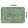 thumbnail image 6 of Unique Bargains Soft Absorbent Non-Slip Plush Bath Mat for Bathroom Light Green 16"x24", 6 of 6