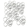 thumbnail image 1 of LOVIVER 100PCS Nickel-Plated Thick Metal Book Loose Leaf Binder Rings Clip 1.25 Inch, 1 of 8