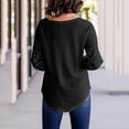 thumbnail image 5 of Women Blouse 3/4 Sleeve Petite, Work Out Shirts Gym Loose Pack Womens Workout Tops Loose Womens Tunic Tops Dressy Casual 3/4 Sleeve Evening Party Shirts White my orders, 5 of 6