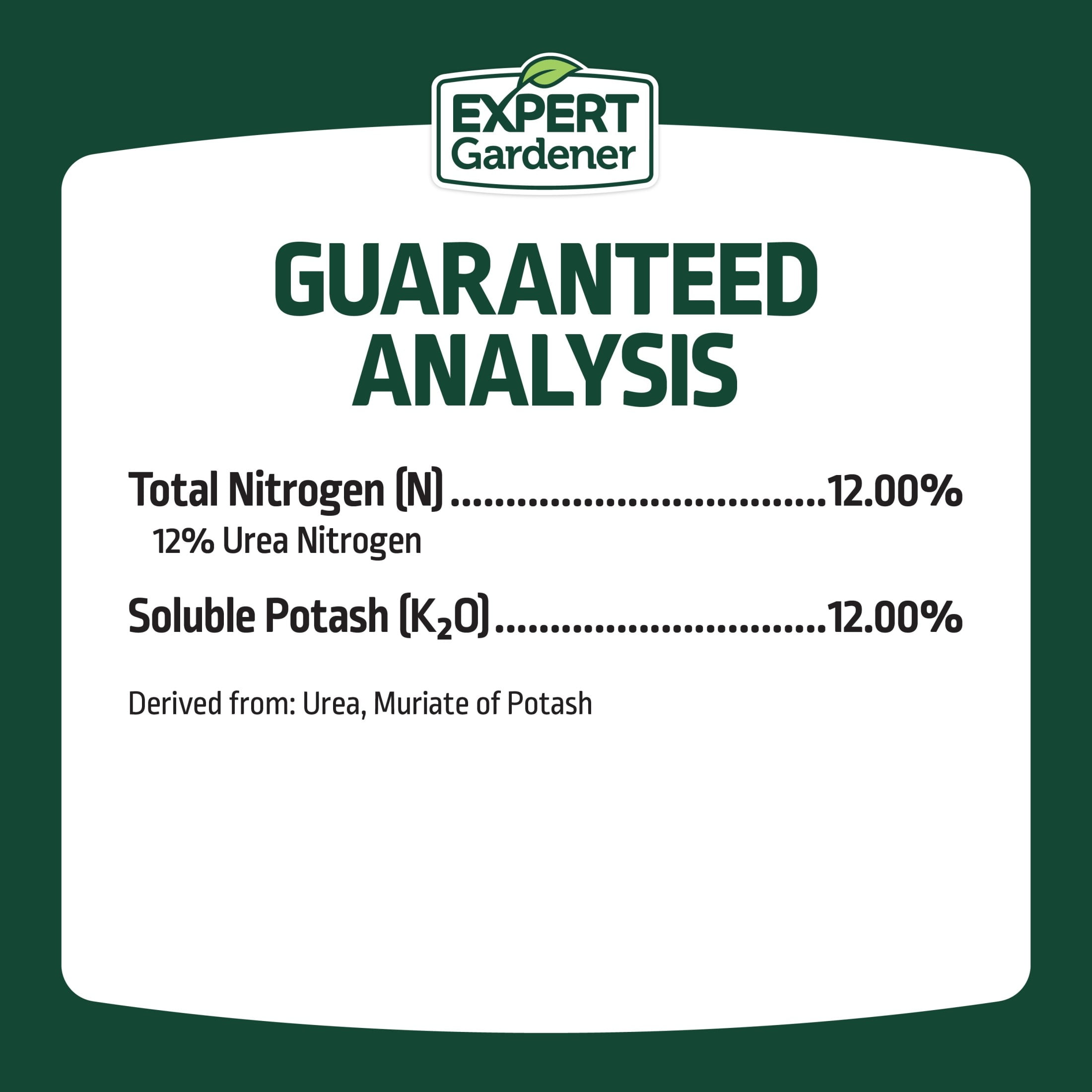 Expert Gardener All Purpose Plant Food Fertilizer 12-0-12, 40 lb.