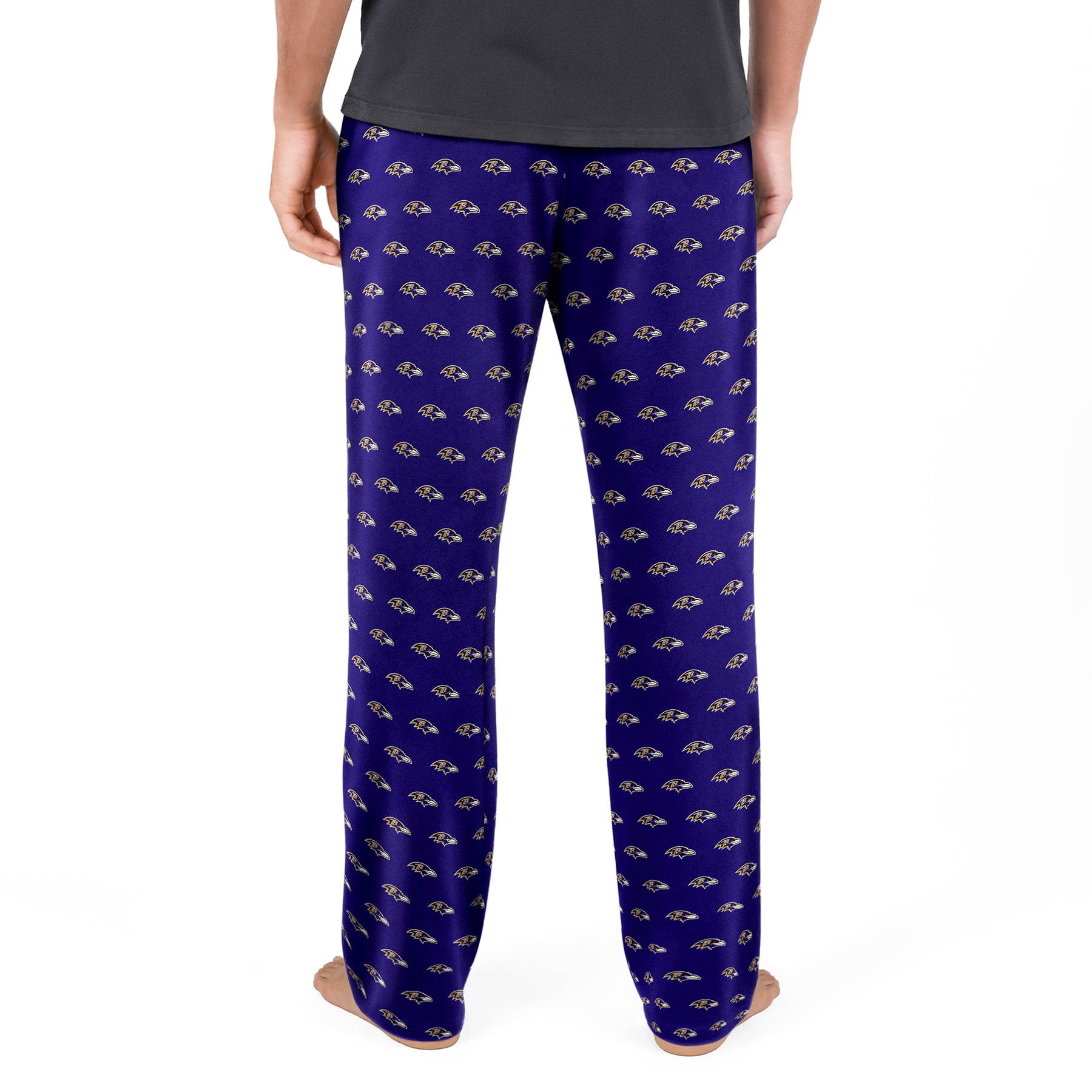 NFL Mens Baltimore Ravens All Over Print Pajama Pants