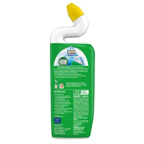 Scrubbing Bubbles Bubbly Bleach Gel Toilet Bowl Cleaner, Citrus, 24 oz