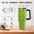 thumbnail image 5 of 40 oz Golf Vacuum Insulated Travel Tumbler with Handle, Flip Lid & Straw - Leak Proof Coffee Mug - Perfect Gift for Golf Coach, Golfers & Golf Accessories, 5 of 6