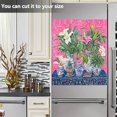 thumbnail image 3 of Yayeee Magnetic Dishwasher Cover for The Front Decoration Home Kitchen Machine Sticker Protector, White Vibrant Flowers, 3 of 6
