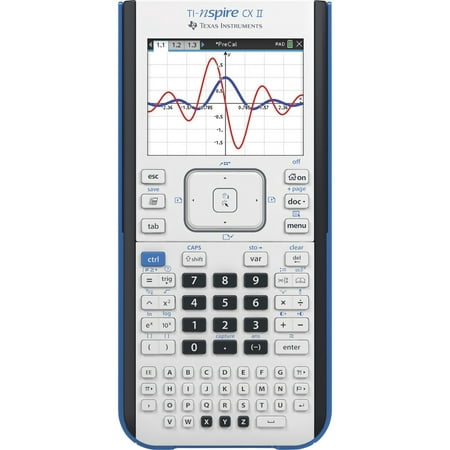 Texas Instruments Nspire CX II Graphing Calculator, Gray, 1 Each (Quantity)