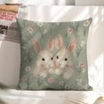 thumbnail image 6 of rabbits flowers pastelLinen toss pillowcase decoration pillowcase gifting preferred 20x20 inch cushion cover sofa pillowcase sofa bedroom living room car, 6 of 8