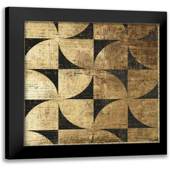 Reeves, Tom 12x12 Black Modern Framed Museum Art Print Titled - Art Deco V