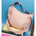 thumbnail image 5 of No Boundaries Women’s Medium Nylon Tote with Crossbody Scrunch Strap, Pink, 5 of 6