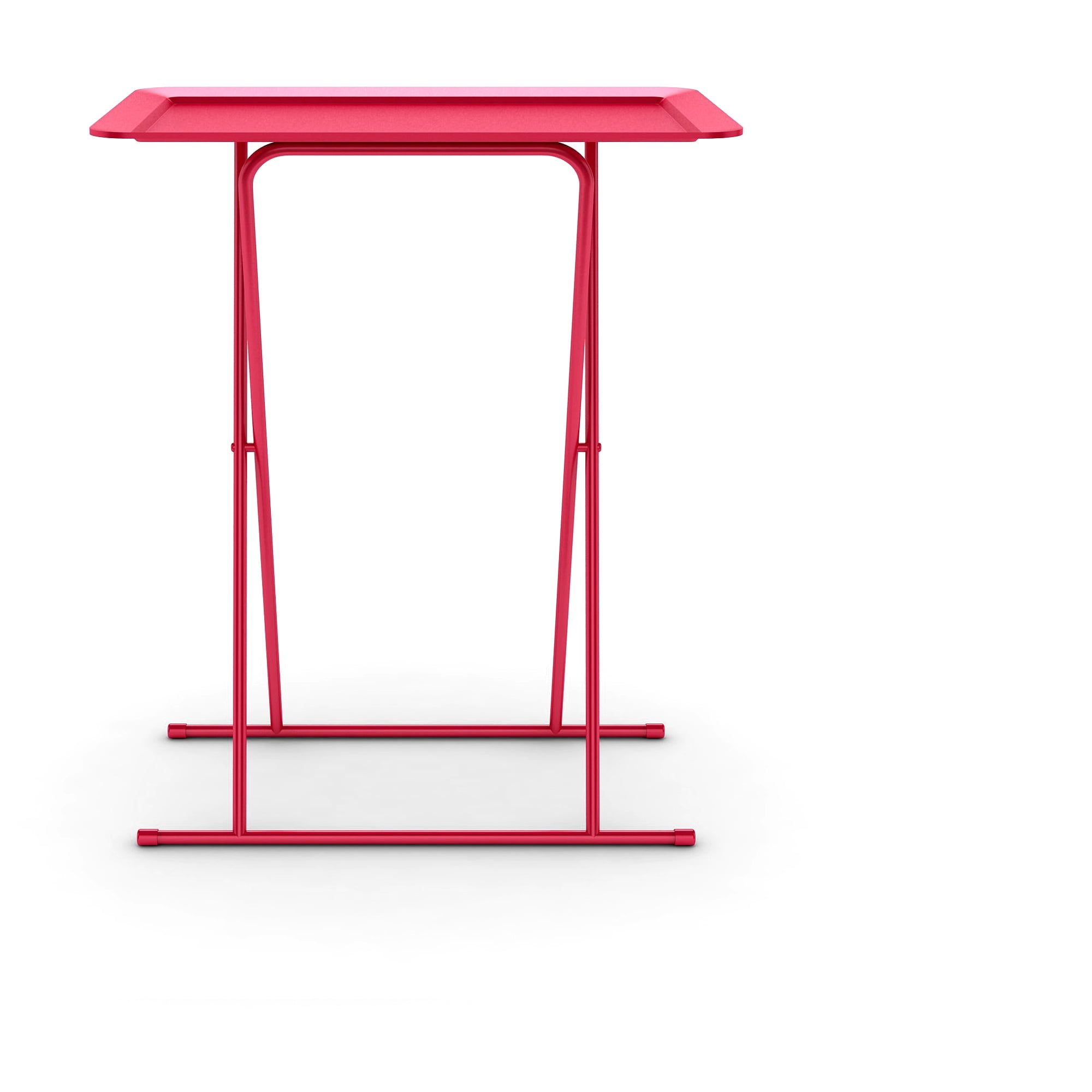 Atlantic Folding Snack/ TV Tray (Set of 2), Red