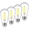 thumbnail image 1 of Bombillas LED Ascher Vintage ST58, 6 W, 5000 K, E26, 700 lm, paquete de 4, 1 of 9