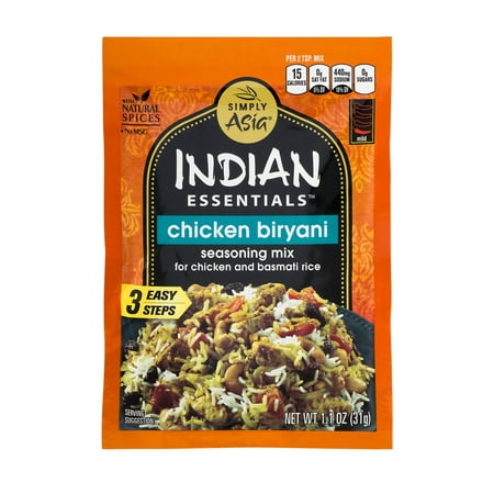 Simply Asia Indian Essentials Chicken Biryani Seasoning Mix 1.1 oz ...