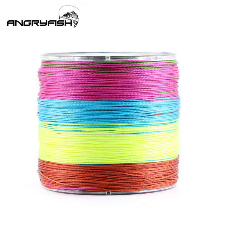 Diominate Multicolor X9 PE Line 9 Strands Weaves Braided 500m/547yds Super Strong Fishing Line 15lb-100lb, Size: 1.0#: 0.16mm/25LB