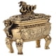 thumbnail image 2 of Soporte quemador de incienso de dragón chino, cobre y bronce antiguo, decoración del hogar, 1 ud., 2 of 5