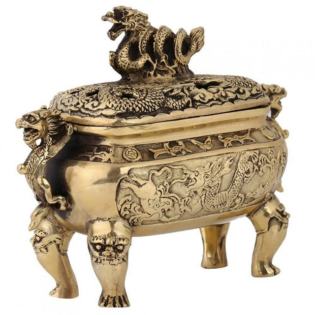 Incense , Home Decoration Antique Chinese Dragon Incense Holder Censer, Office For Home