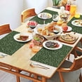 thumbnail image 2 of Math Equations Molecule Icons Green Pattern Summer Placemats Table Placemats Set Of 4-Linen Kitchen Washable Placemats Table Mats 11.8"x17.7" Non-Slip Heat Resistant, 2 of 6