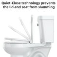 thumbnail image 6 of TROPOW Homfan Round Toilet Seat, Slow Soft Close Magnets Down Lock Quick Release, Quick Top Mount Toilet Seat White, 6 of 8