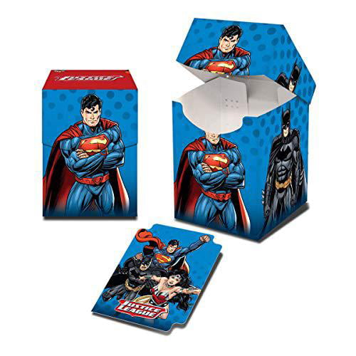 2 Pack Deck Box Superman Batman Wonder Woman ULP85658 Justice League PRO 100 