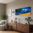thumbnail image 2 of Oversized Canvas Wall Art Tree of Life with Sun and Moon, Green Abstract Nature Paintings, Modern Canvas Prints for Living Room Bedroom Home Decoration, 2 of 7