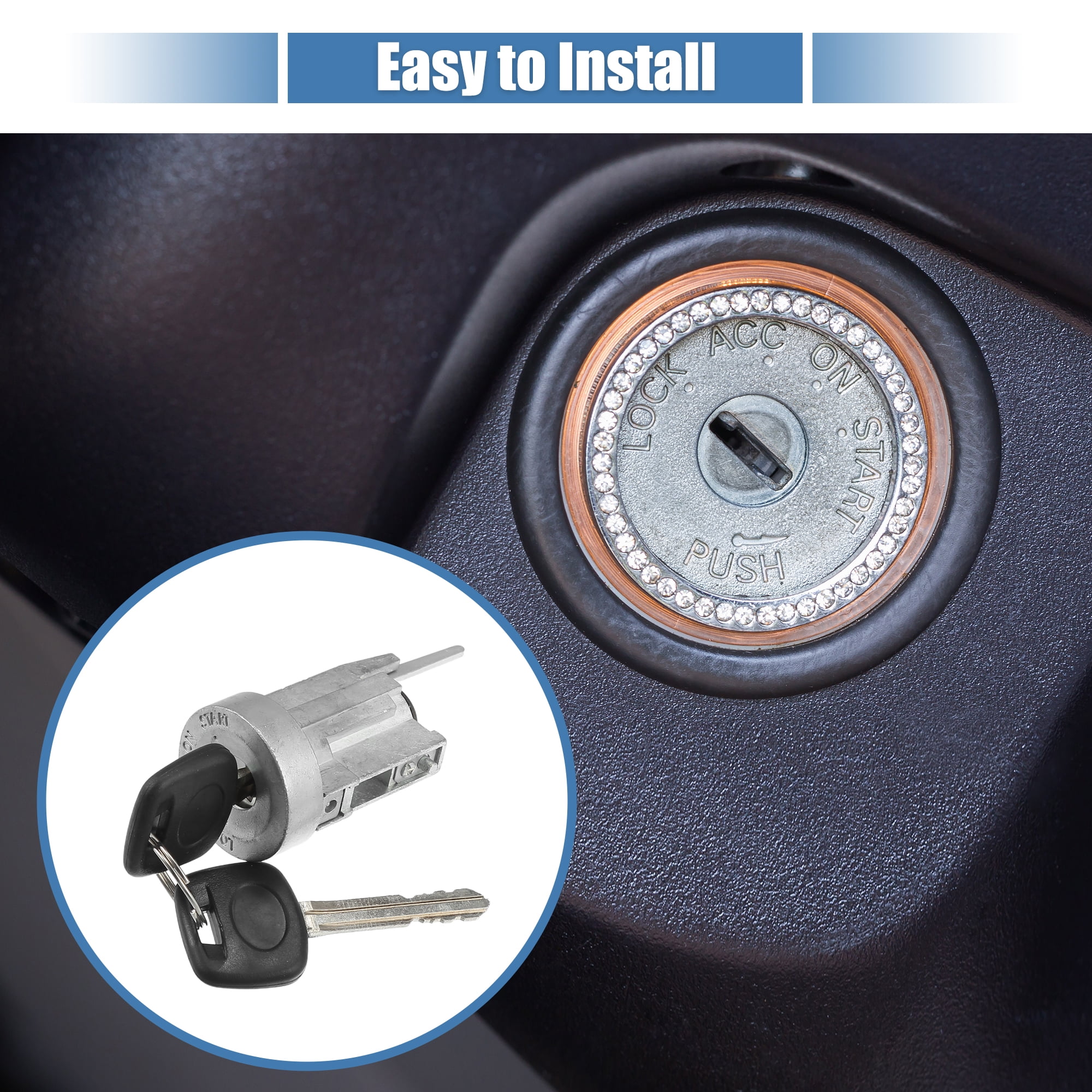 1 Set Car Ignition Switch Starter Switch with Keys for Toyota Corolla 1987-1992 No.6900512740