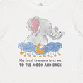 thumbnail image 4 of Inktastic My Great Grandma Loves Me to the Moon and Back Elephant Boys or Girls Baby T-Shirt, 4 of 5