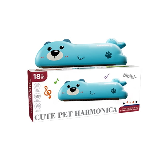 Whistle Harmonica For Kids Colorful Cartoon Musical Instrument For Boys And Girls Early Education Breathing Training Wind Toy