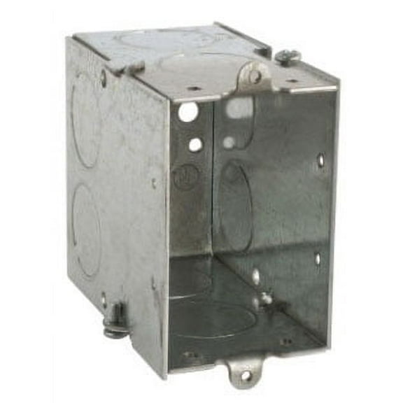 Steel City CYLE 3/4, Electrical Switch Box, Gangable 18Cu 3/4Ko Stl, 1 PC