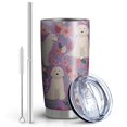 thumbnail image 2 of 20 Oz Goldendoodle Dog and Flower Floral Coffee Tumbler Double Wall Insulated Stainless Steel Water Bottle | Metal Reusable Thermoses Flask with Cup Cap | Leak & Sweat Proof with Anti-Dust Lid, 2 of 7