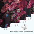 thumbnail image 6 of Pioneer Flower Floral Print Pattern Shower Curtain 72"x72" ,Bathroom Decorative Shower Curtains Set with 12 Hooks,Modern Waterproof Washable Shower Curtain, 6 of 6