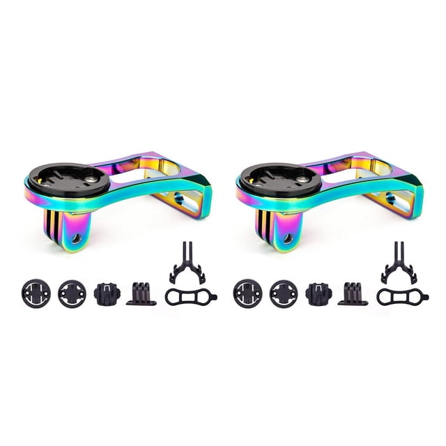 Greeniant ZTTO Soporte de montaje en bicicleta Cámara Reloj Equipo Aluminio Carretera Bicicletas de montaña Soporte de lámpara Ciclismo Vistoso 2piezas
