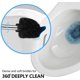 thumbnail image 3 of Brosse de toilette avec support Ensemble de brosse de toilette de salle de bain 2 pièces avec brosse de toilette cachée à long manche avec poils durables pour un nettoyage en profondeur Kuyhfg Bienvenido a Kuyhfg, 3 of 5