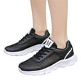 thumbnail image 4 of NOKIO Fashionable Athletic Shoes For Women Women'S Running Shoes Women'S Casual Workout Sneakers Fashion Summer Women Sneakers Mesh Hollowed Breathable Comfortable Lightweight Lace Up Flat Bottom, 4 of 9