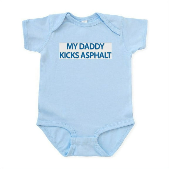 CafePress - DADDDYASPHALT Body Suit - Baby Light Bodysuit, Size Newborn - 24 Months