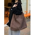 thumbnail image 5 of CoCoMangos Slouchy Suede Hobo Handbag Trendy Purse for Women Large Vintage Shoulder Bag Winter Top Handle Satchels Tote Handbag, 5 of 7