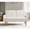 Ivory, variant on Velvet Fabric Upholstered | Create a Cozy Living Room Atmosphere | Add Elegance to Your Home