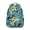 Greenish-blue-9, variant on Rustic Vintage Floral Students Backpack Wear-Resistant Outdoor Backpack with Colorful Tropical Flower and Leaves Design, Perfect for School, Camping, and Weekend Getaways