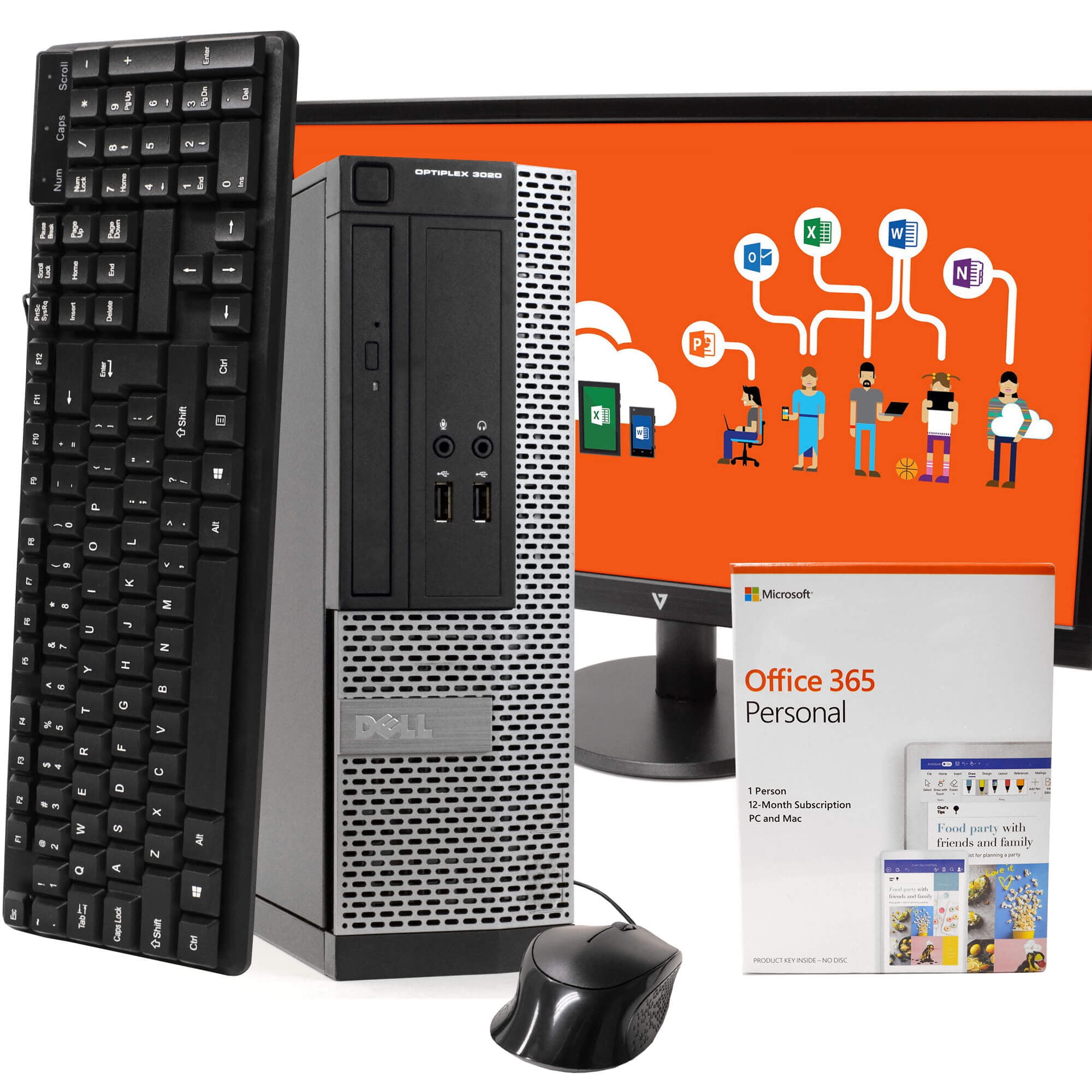 DELL Optiplex 3020 Desktop Computer PC, Intel QuadCore i5, 512GB SSD