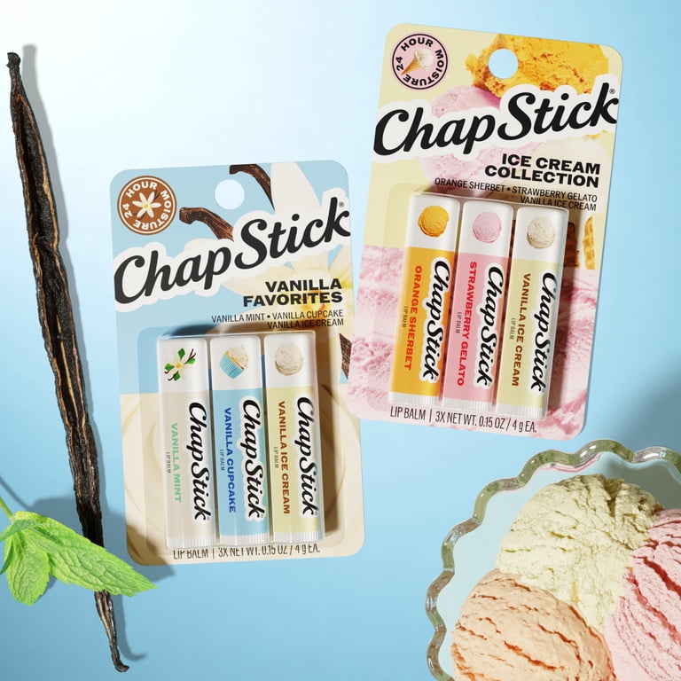 ChapStick Ice Cream Collection Lip Balm Lip Care, Moisturizer