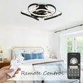 thumbnail image 4 of 22inch Low Profile Ceiling Fan with 6- Speed, Reversible Flush Mount Ceiling Fan with Dimmable Light APP and Remote Control, 4 of 11