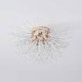 thumbnail image 4 of Gold Dandelion Crystal Ceiling Light 23.6" Modern Firework Sputnik Flush Mount Light for Living Room, 4 of 7