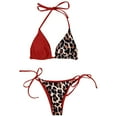 thumbnail image 4 of Bikini Traje de baño sexy Correa Traje de baño Empalme de mujer Traje de baño Color a juego Fridja nalpqowj56166, 4 of 8